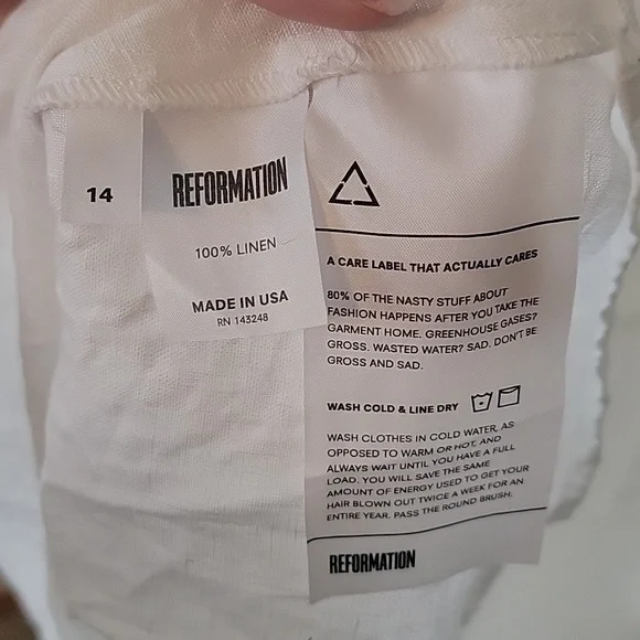 Reformation white lace up dress - Picture 5 of 5